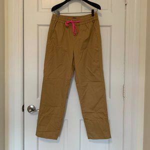 Brushed poplin drawstring pant NWOT